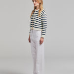 pantalon blanc lin 